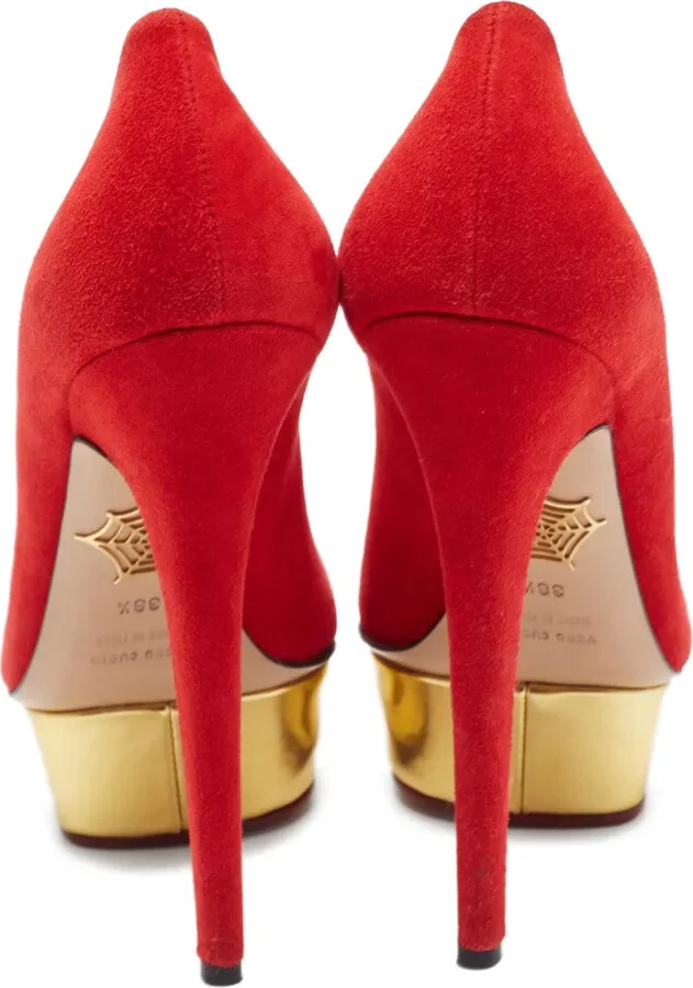 Pre-Owned 120mm suede pumps - Image 3