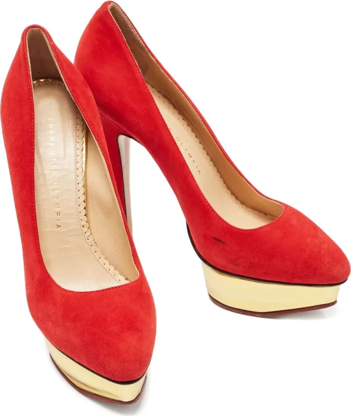 Pre-Owned 120mm suede pumps - Image 4