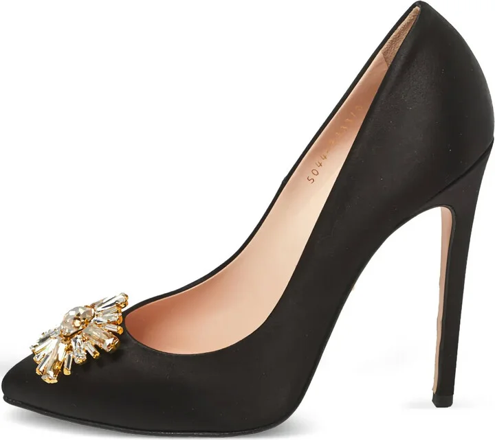Pre-Owned 125mm Crystal-Embellished Pumps