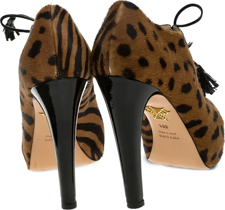 Pre-Owned 125mm Leopard-Pattern Boots - Image 3