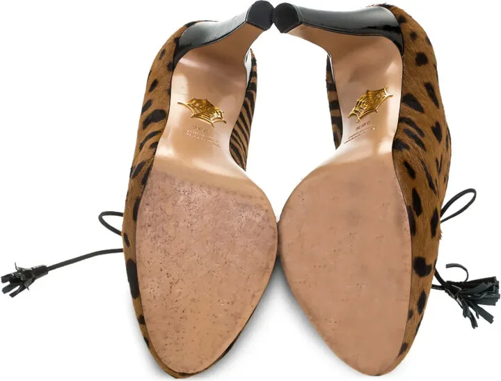 Pre-Owned 125mm Leopard-Pattern Boots - Image 4