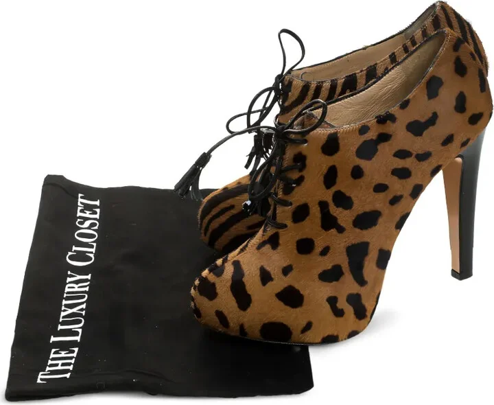 Pre-Owned 125mm Leopard-Pattern Boots - Image 5