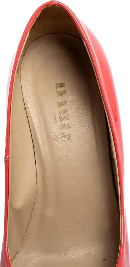 Pre-Owned 125mm Patent-Leather Peep-Toe Pumps - Image 4