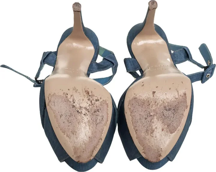 Pre-Owned 125mm Platform Stiletto-Heel Sandals - Image 4