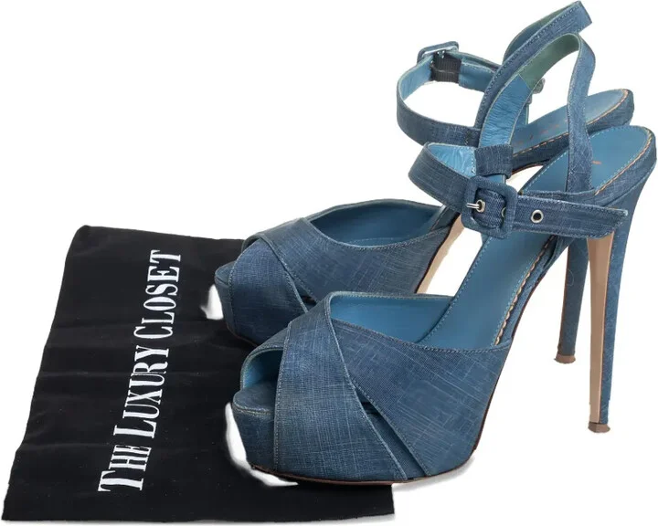 Pre-Owned 125mm Platform Stiletto-Heel Sandals - Image 5