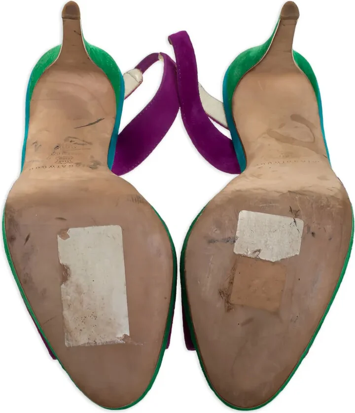 Pre-Owned 125mm Slingback Platform Sandals - Image 5