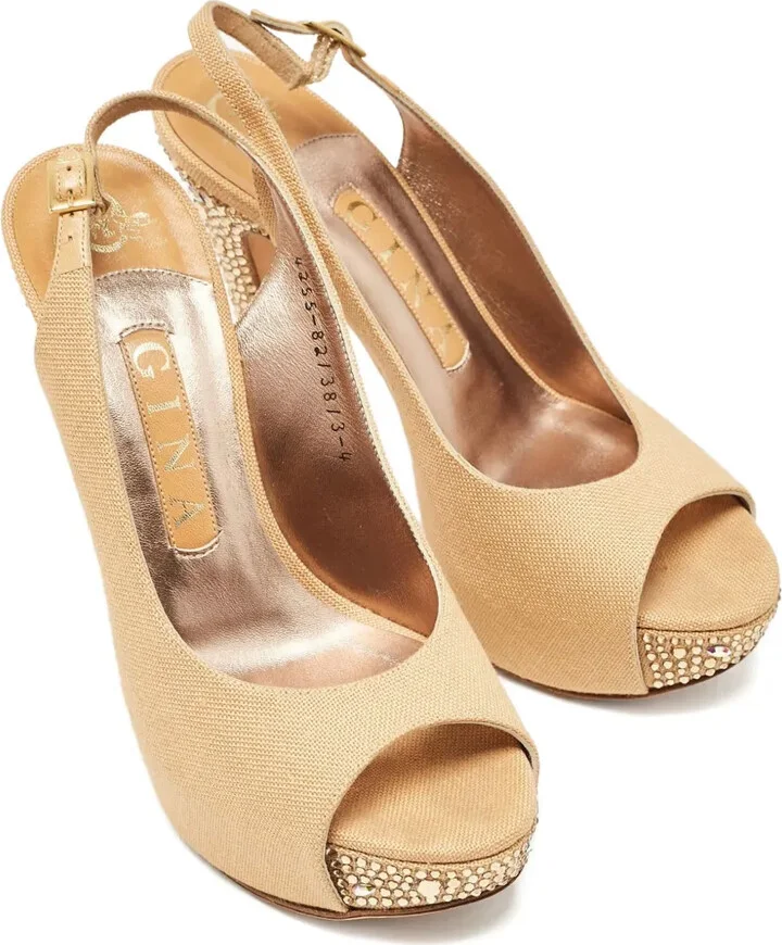 Pre-Owned 125mm Slingback Pumps - Image 3