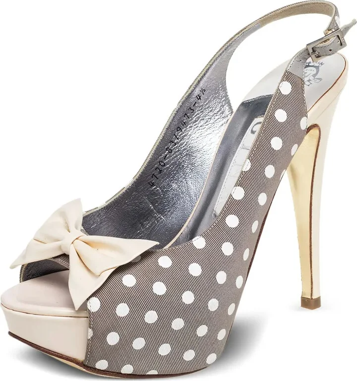 Pre-Owned 130m Polka-Dot Sandals - Image 2