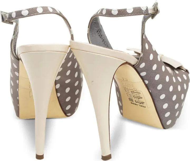 Pre-Owned 130m Polka-Dot Sandals - Image 3