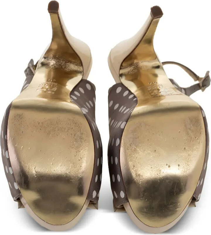 Pre-Owned 130m Polka-Dot Sandals - Image 4