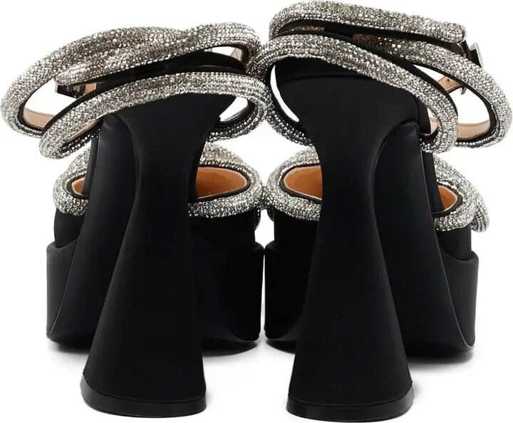 Pre-owned 130mm Crystal Bow pumps - Image 3