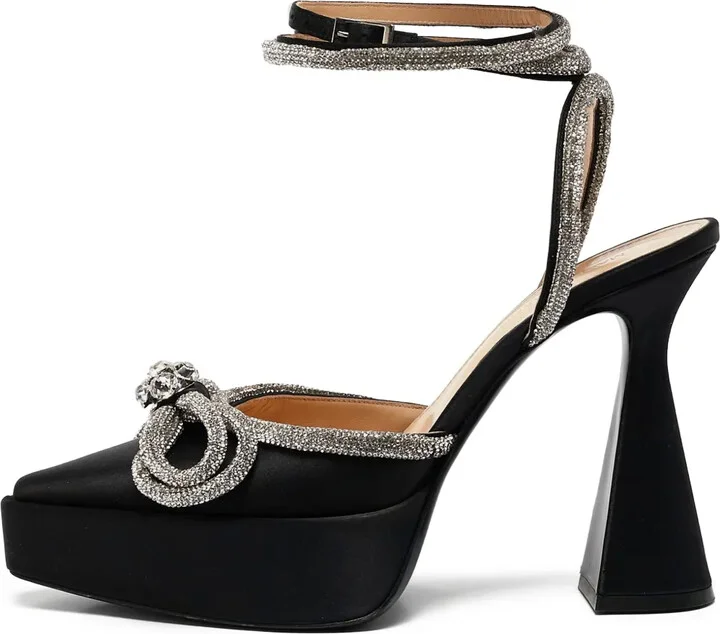 Pre-owned 130mm Crystal Bow pumps
