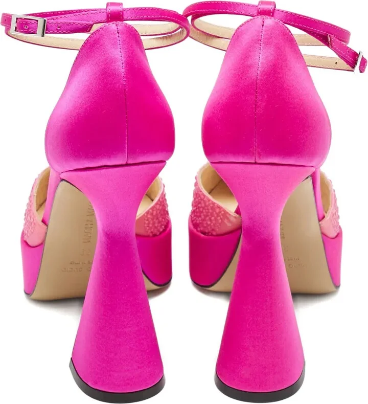Pre-Owned 130mm Crystal-Embellished Platform Pumps - Image 3