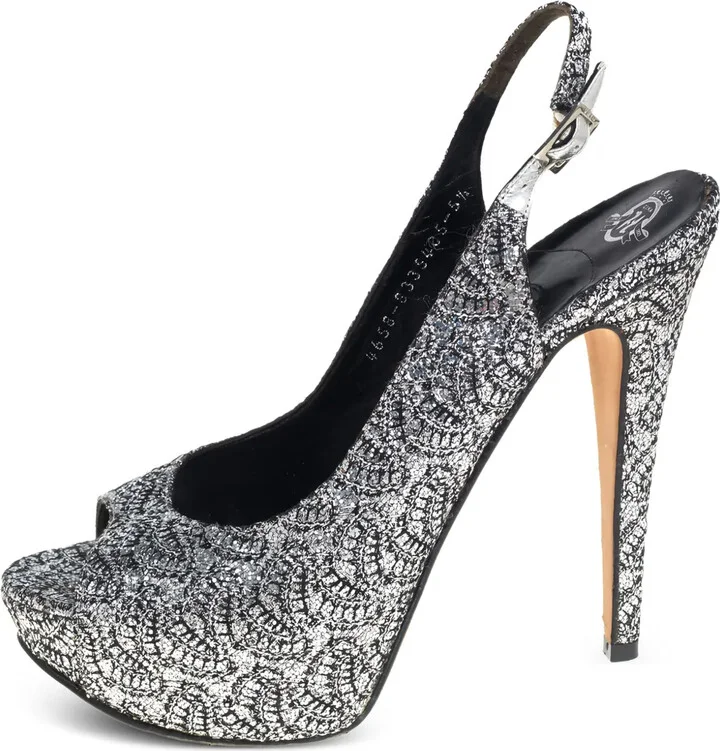 Pre-Owned 130mm leather heeled sandals