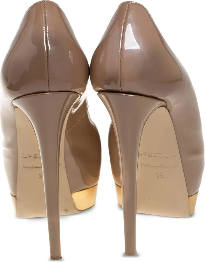 Pre-Owned 130mm Peep-Toe Platform Pumps - Image 3