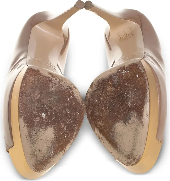 Pre-Owned 130mm Peep-Toe Platform Pumps - Image 4