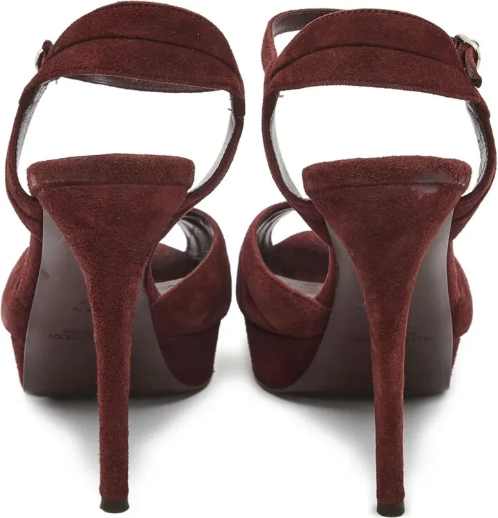 Pre-Owned 130mm Peep-Toe Platform Sandals - Image 4