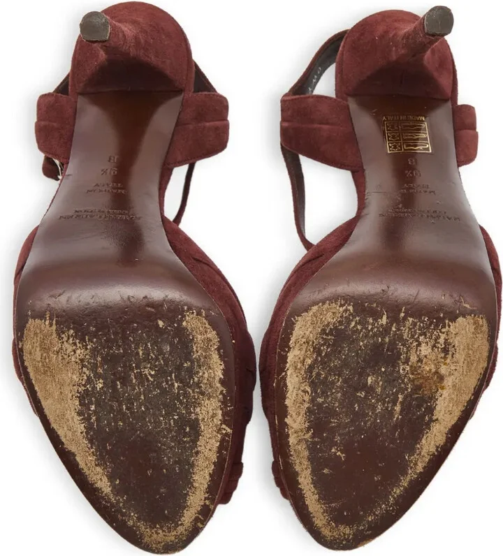 Pre-Owned 130mm Peep-Toe Platform Sandals - Image 5