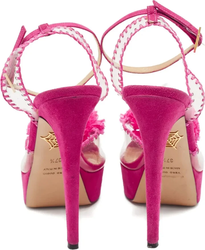 Pre-owned 130mm pompom sandals - Image 3
