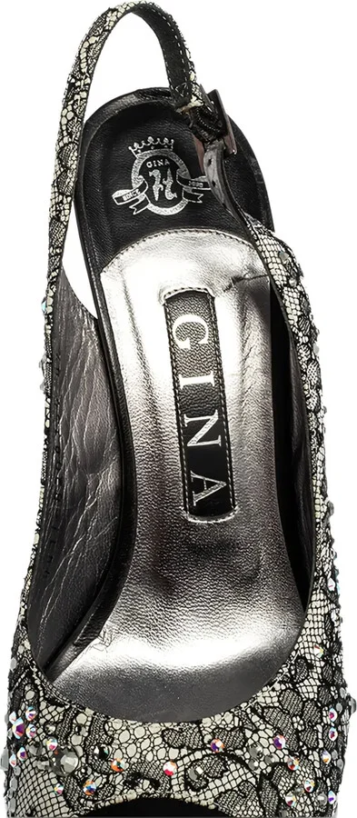 Pre-owned 130mm slingback platform pumps - Image 5