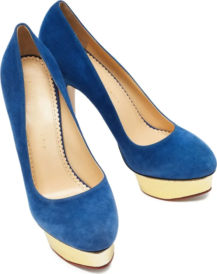 Pre-Owned 130mm suede heeled pumps - Image 3