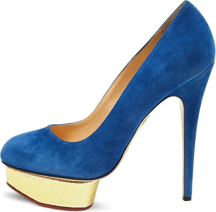 Pre-Owned 130mm suede heeled pumps