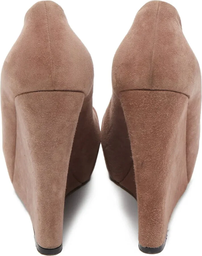 Pre-Owned 130mm Suede Pumps - Image 4
