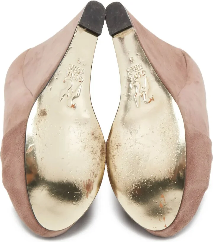 Pre-Owned 130mm Suede Pumps - Image 5