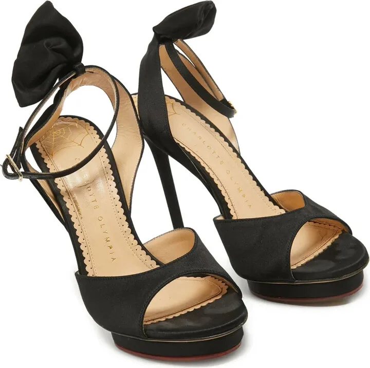 pre-owned 130mm Wallace bow-embellished sandals - Image 2
