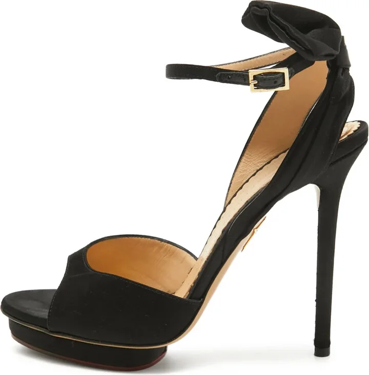pre-owned 130mm Wallace bow-embellished sandals