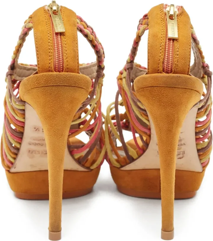 Pre-Owned 130mm Woven Sandals - Image 4