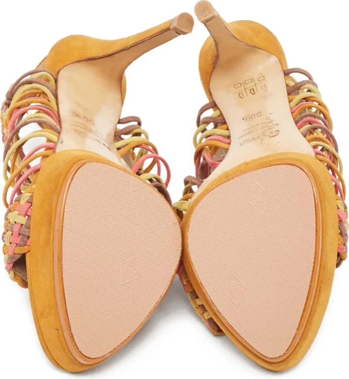 Pre-Owned 130mm Woven Sandals - Image 5