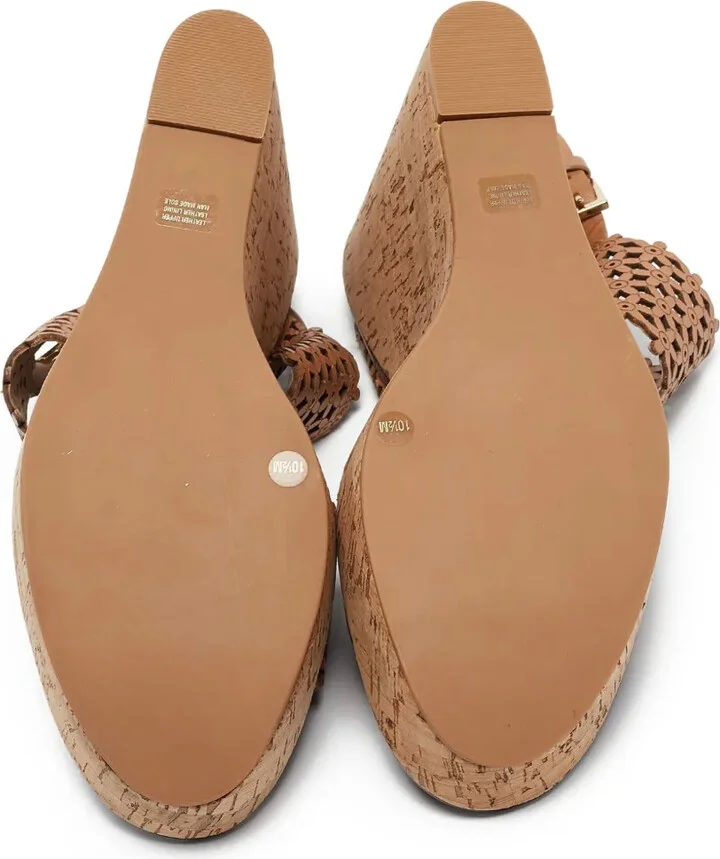 pre-owned 135mm Daisy wedged sandals - Image 5