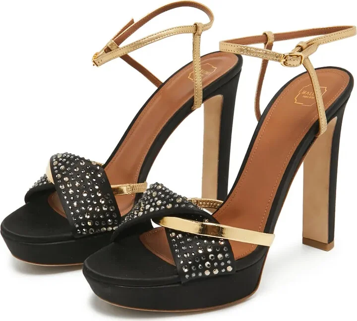 pre-owned 135mm Lauren crystal-embellished sandals - Image 2