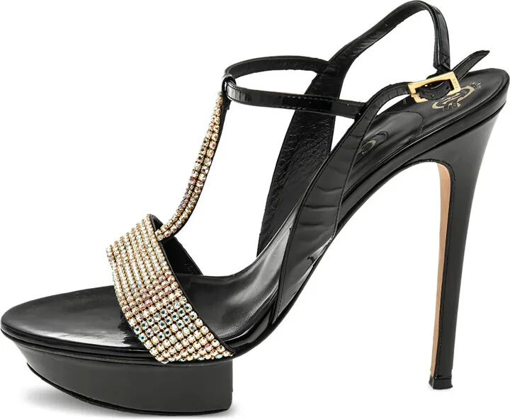 Pre-Owned 135mm Rhinestone-Embellished Sandals