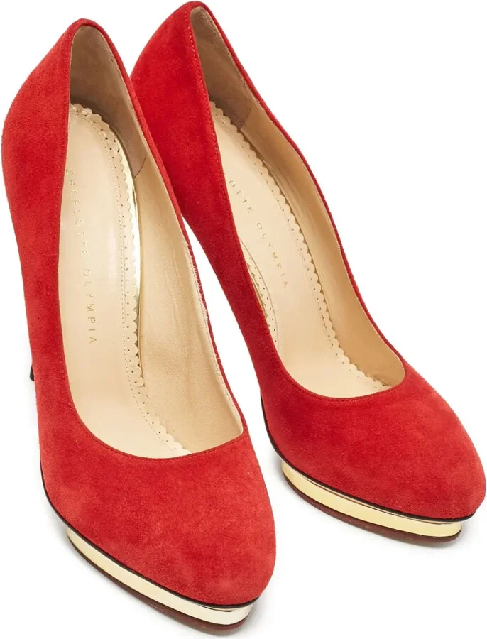 Pre-Owned 135mm Suede Stiletto Pumps - Image 2