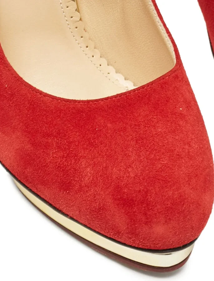 Pre-Owned 135mm Suede Stiletto Pumps - Image 5