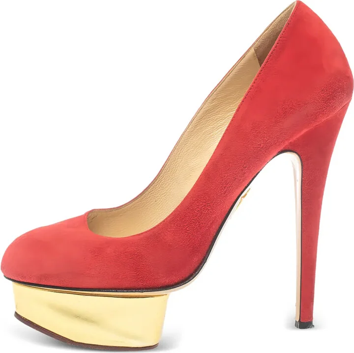 pre-owned 140mm Dolly platform stiletto pumps