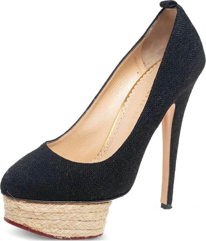 pre-owned 140mm Dolores platform pumps - Image 2