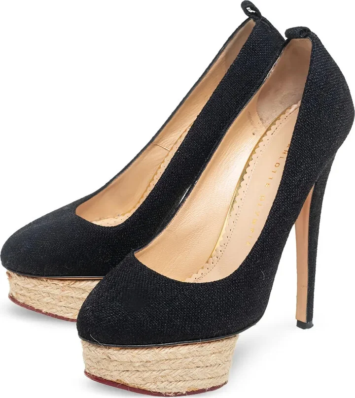 pre-owned 140mm Dolores platform pumps - Image 3