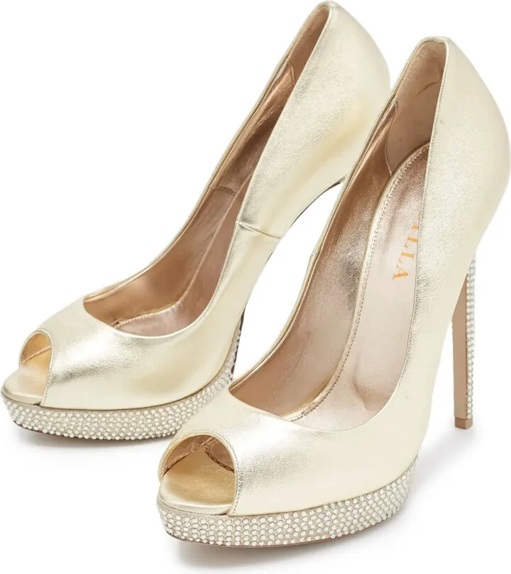 Pre-Owned 140mm Embellished Heel Pumps - Image 2