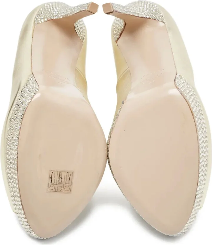 Pre-Owned 140mm Embellished Heel Pumps - Image 4