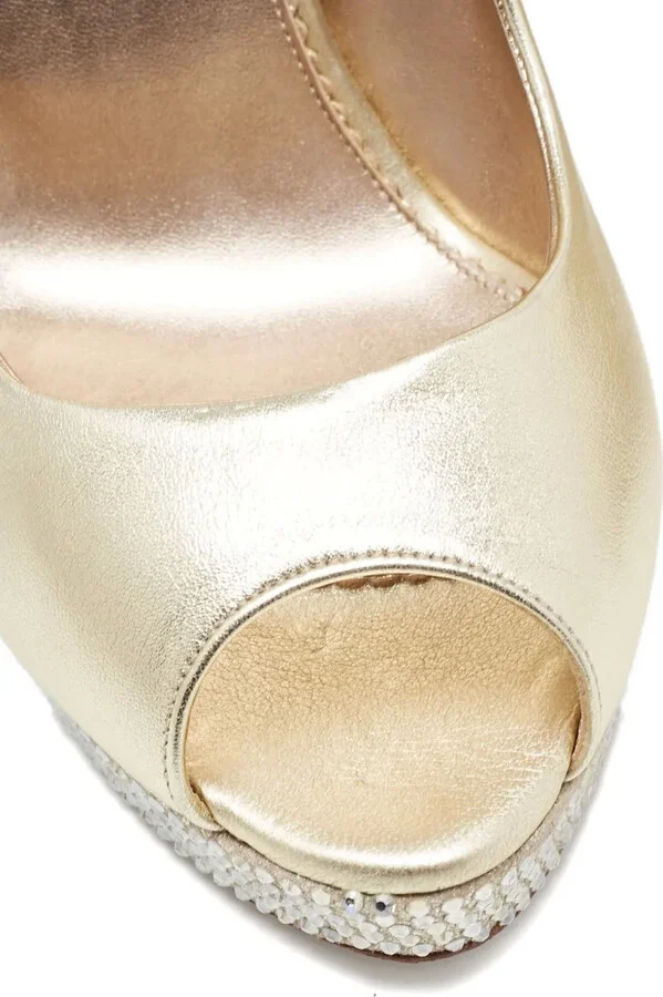 Pre-Owned 140mm Embellished Heel Pumps - Image 5