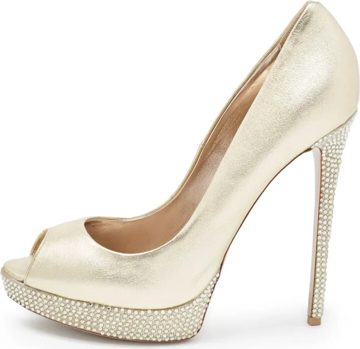 Pre-Owned 140mm Embellished Heel Pumps