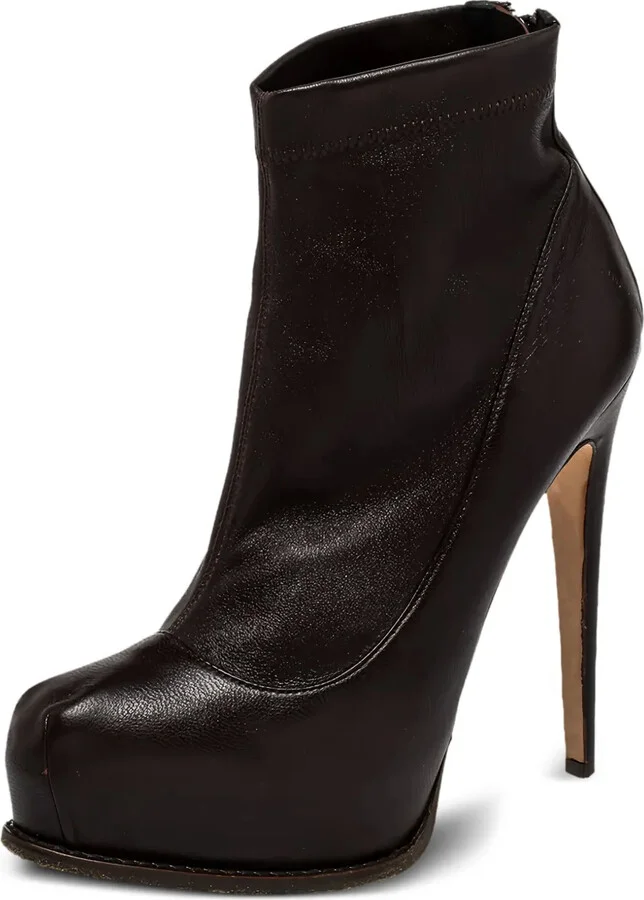 Pre-Owned 140mm Leather Booties - Image 2