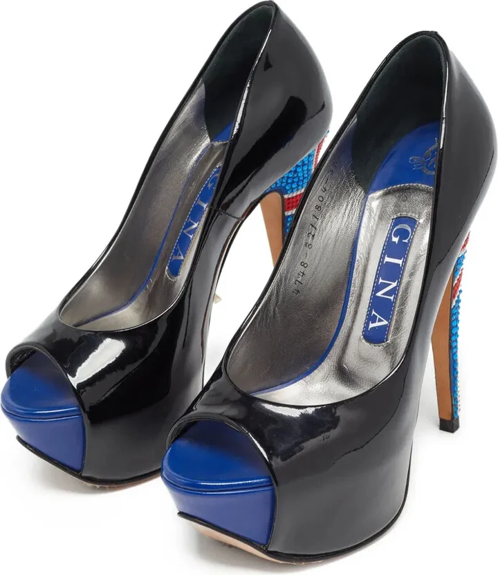 Pre-Owned 140mm Leather Pumps - Image 3