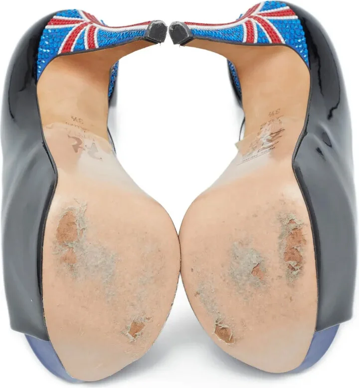 Pre-Owned 140mm Leather Pumps - Image 5