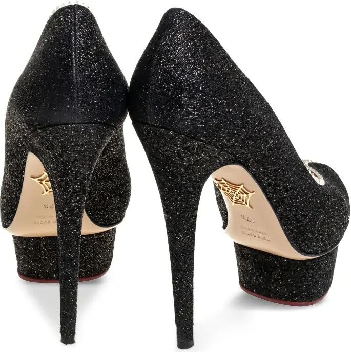 Pre-Owned 140mm Peep-Toe Platform Pumps - Image 4