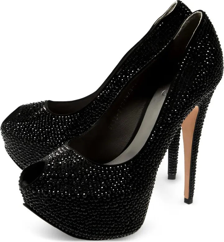 Pre-Owned 145mm Crystal-Embellished Pumps - Image 3