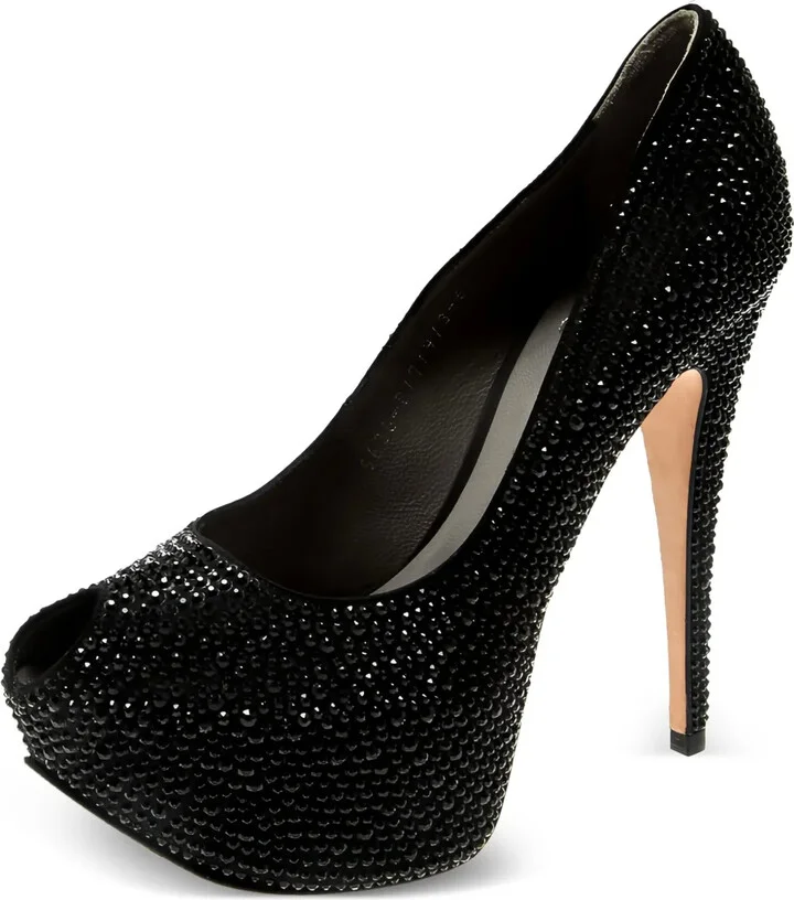 Pre-Owned 145mm Crystal-Embellished Pumps